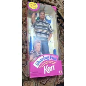 Ken Barbie from 1994 New in box "SHAVING FUN KEN" Vintage 1990s Shave Ken's Face